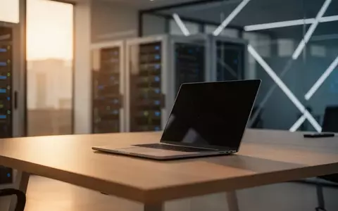 Ein moderner, minimalistischer Arbeitsplatz mit einem Laptop in einem Büro in Abuja, der technologische Innovation symbolisiert. - Foto: über boerse-global.de