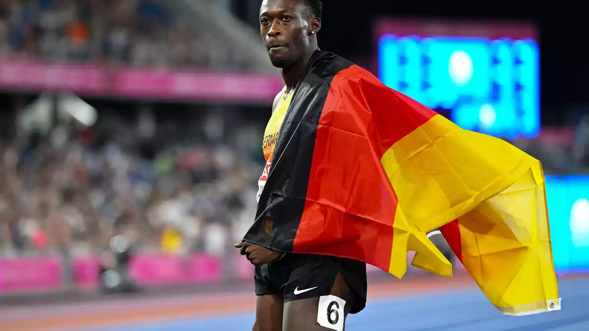 Owen Ansah gewann EM-Gold über 200 Meter. - Bild: Sven Hoppe/dpa