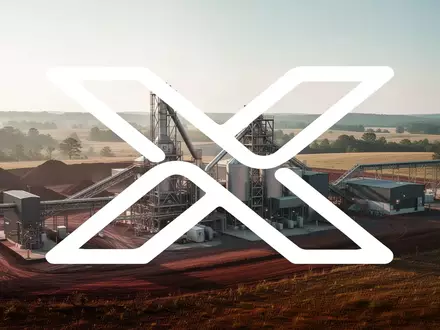 Moderne industrielle Anlage in einer weitläufigen Landschaft als Symbol für nachhaltige Rohstoffgewinnung und Wirtschaft - Foto: über boerse-global.de