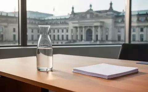Ein minimalistischer Schreibtisch in einem modernen Bürogebäude bei Tageslicht, Symbol für Steuerreformen und Finanzpolitik. - Foto: über boerse-global.de