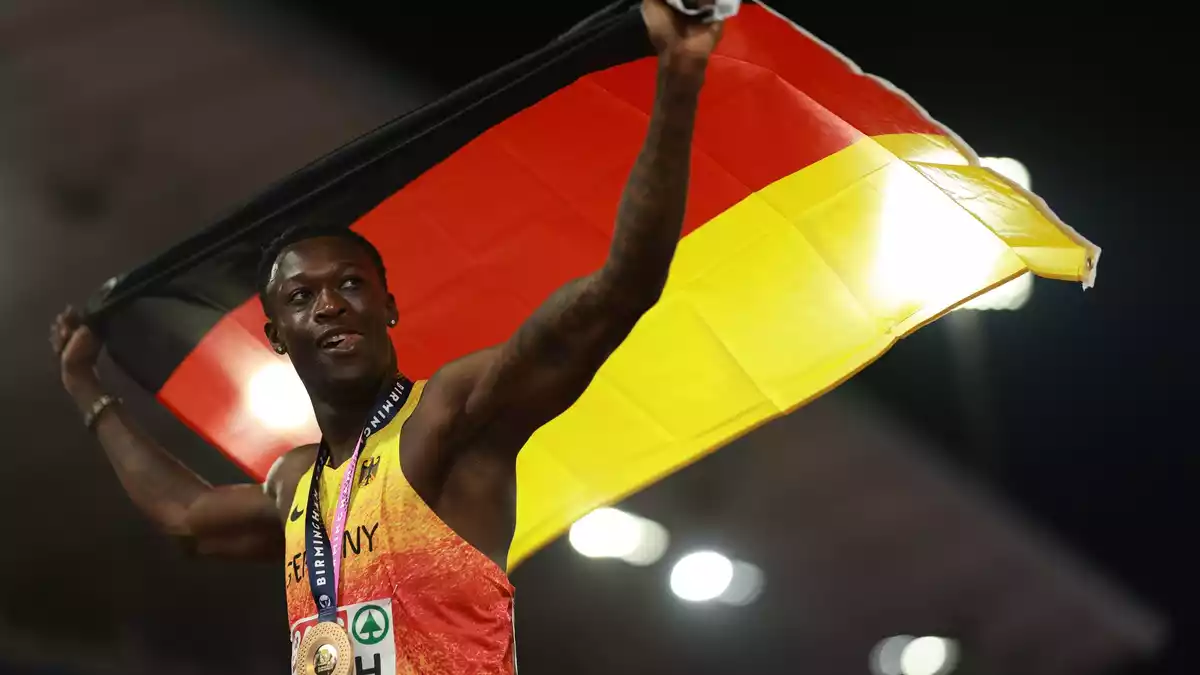 Owen Ansah kämpft gegen eine Dopingsperre. (Archivbild) - Bild: Morgan Harlow/AP/dpa