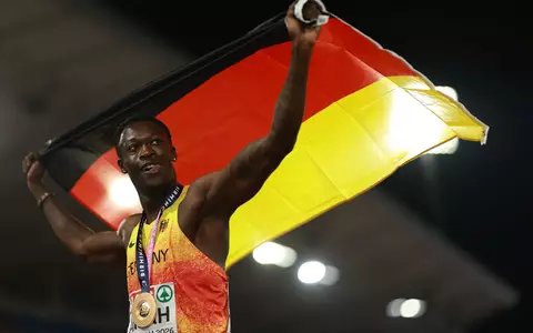 Owen Ansah kämpft gegen eine Dopingsperre. (Archivbild) - Foto: Morgan Harlow/AP/dpa