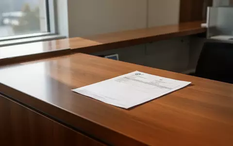 Ein leeres Überweisungsformular liegt auf einem Schreibtisch in einer Bankfiliale. - Foto: über boerse-global.de