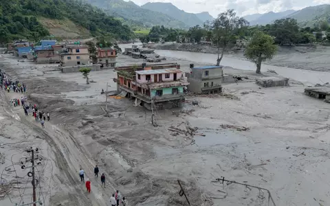 Die Flut hatte ganze Dörfer völlig zerstört.  - Foto: Sulav Shrestha/XinHua/dpa
