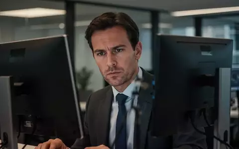 Ein konzentrierter Finanzanalyst in einem modernen Büro vor einem Bildschirm, Fokus auf die professionelle Atmosphäre. - Foto: über boerse-global.de