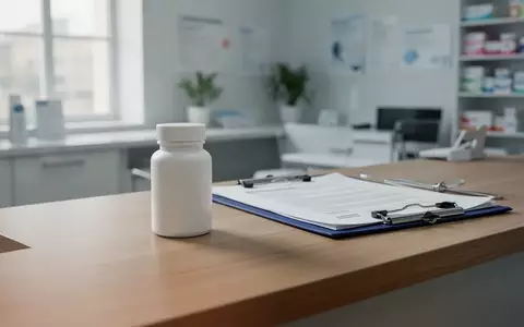 Leere Pillendose und eine medizinische Akte auf einem Apothekentresen. - Foto: über boerse-global.de
