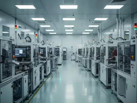 Moderne Fertigungsanlage für Halbleiter und Speicherchips in einer sterilen Umgebung. - Foto: über boerse-global.de