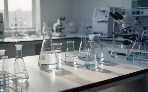 Moderne, sterile Laborumgebung mit wissenschaftlichem Glasgeschirr in natürlichem Licht. - Foto: über boerse-global.de