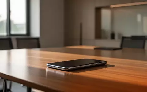 Ein Smartphone liegt auf einem modernen Konferenztisch in einem hellen, minimalistischen Bürogebäude in Islamabad. - Foto: über boerse-global.de