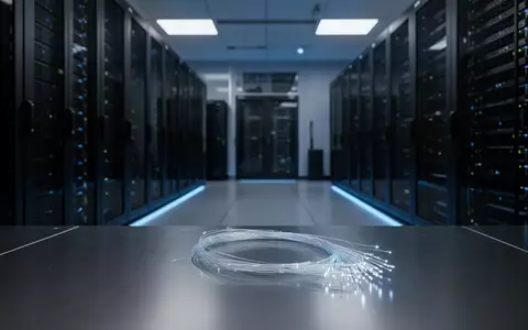 Modernes Rechenzentrum mit serverracks und leuchtenden Glasfaserkabeln als Symbol für kryptografische Sicherheit. - Foto: über boerse-global.de