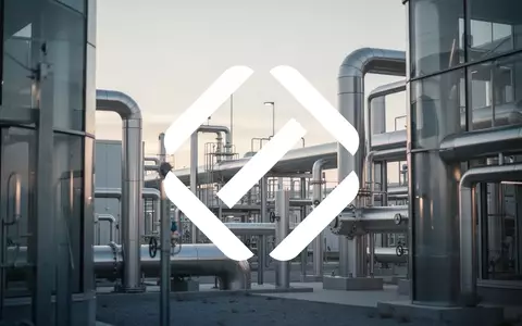 Moderne Infrastruktur für Wasserstoffenergie in einer sauberen, industriellen Umgebung bei Dämmerung. - Foto: über boerse-global.de