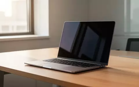 Ein schlankes silbernes Acer-Notebook auf einem minimalistischen Schreibtisch in einem modernen Büro. - Foto: über boerse-global.de