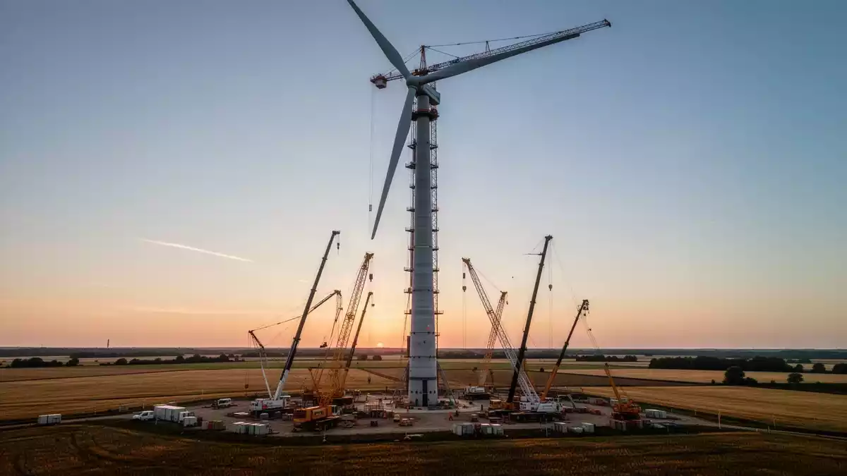 GICON baut in Klettwitz 365-Meter-Windrad für Höhenwindenergie