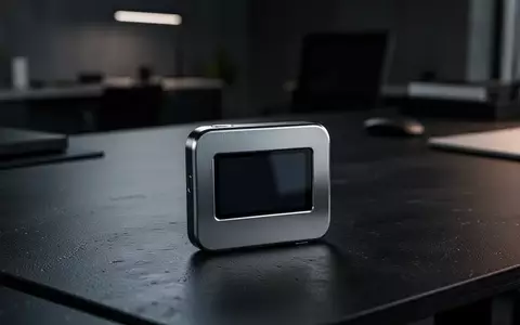 Eine Hardware-Krypto-Wallet liegt auf einem dunklen Schreibtisch mit ausgeschaltetem Display in einer Büroumgebung. - Foto: über boerse-global.de