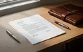 Ein minimalistischer Schreibtisch mit einem leeren Blatt Papier, einem Füllfederhalter und einer Dokumentenmappe. - Foto: über boerse-global.de