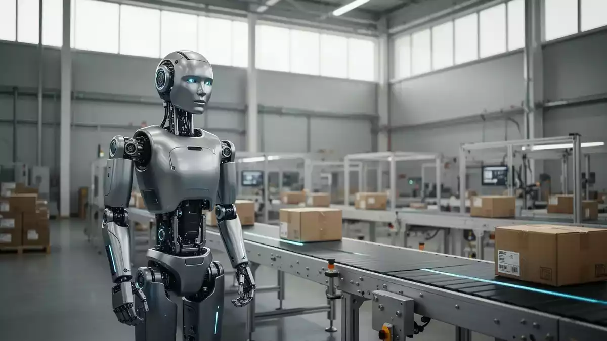 Atom zeigt humanoiden Roboter für autonome Logistikaufgaben