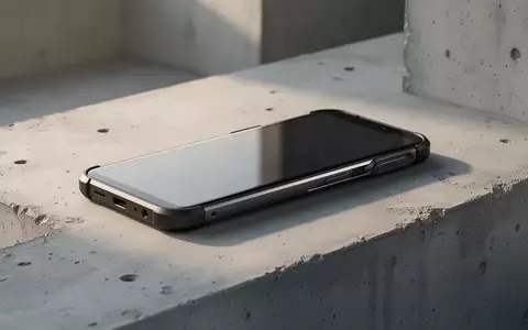 Ein robustes Smartphone auf einer minimalistischen Betonoberfläche in natürlichem Licht zur Darstellung von Langlebigkeit. - Foto: über boerse-global.de