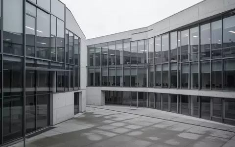 Ein modernes Verwaltungsgebäude in Deutschland bei bewölktem Himmel, das die politische Atmosphäre der Rentendebatte symbolisiert. - Foto: über boerse-global.de