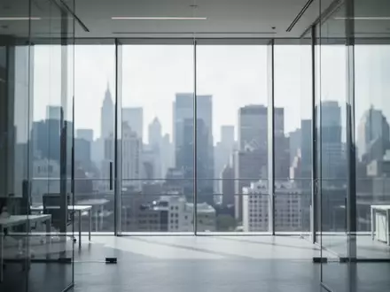 Modernes Bürogebäude mit Glasfassade und Blick auf die Skyline, repräsentativ für den deutschen Finanzsektor. - Foto: über boerse-global.de