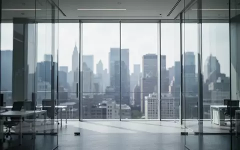 Modernes Bürogebäude mit Glasfassade und Blick auf die Skyline, repräsentativ für den deutschen Finanzsektor. - Foto: über boerse-global.de