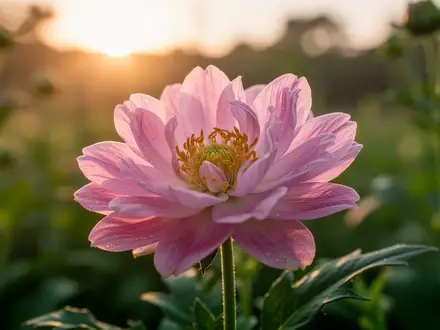 Nahaufnahme einer blühenden Blume im Morgenlicht als Symbol für biologische Vitalität und gesundes Altern. - Foto: über boerse-global.de