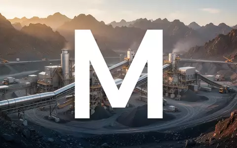 Moderne industrielle Bergbauanlage in einer weiten Gebirgslandschaft bei Sonnenuntergang. - Foto: über boerse-global.de