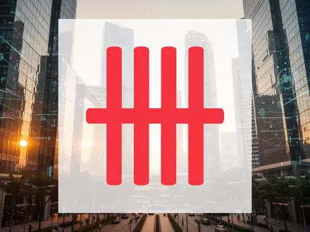Moderne Finanzarchitektur in Singapur mit abstrakten digitalen Datenelementen als Symbol für technologische Innovation. - Foto: über boerse-global.de