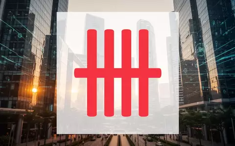 Moderne Finanzarchitektur in Singapur mit abstrakten digitalen Datenelementen als Symbol für technologische Innovation. - Foto: über boerse-global.de