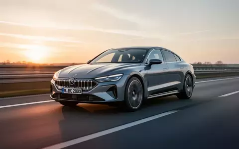 Ein modernes Elektroauto fährt bei Sonnenuntergang auf einer Autobahn. - Foto: über boerse-global.de
