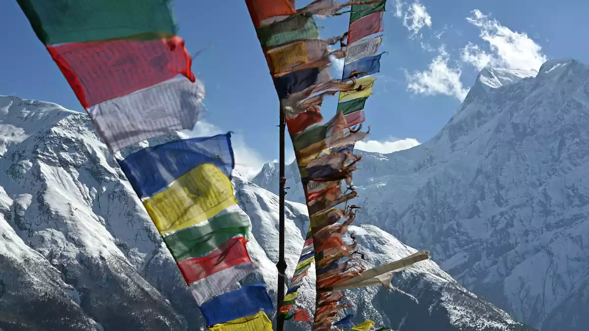 Heilige Orte in Nepal und Tibet sind ein berühmtes Pilgerziel. - Bild: Elisa Schu/dpa