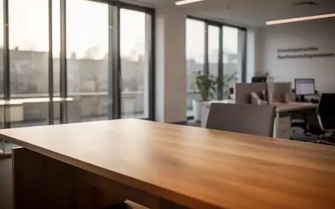 Ein minimalistisch eingerichteter Büroraum einer Krankenkasse mit hellem Tageslicht und einem leeren Schreibtisch. - Foto: über boerse-global.de
