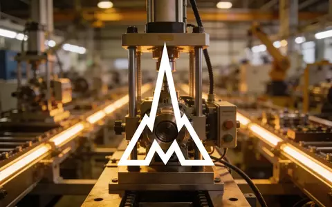 Abstrakte Darstellung einer modernen Industriefertigung mit Fokus auf technischem Fortschritt und industrieller Expansion. - Foto: über boerse-global.de