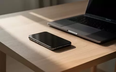 Modernes Smartphone und Laptop auf einem minimalistischen Schreibtisch bei natürlichem Lichteinfall. - Foto: über boerse-global.de