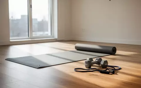 Ein minimalistischer Physiotherapieraum mit einer Yogamatte und Trainingsgeräten bei natürlichem Sonnenlicht. - Foto: über boerse-global.de