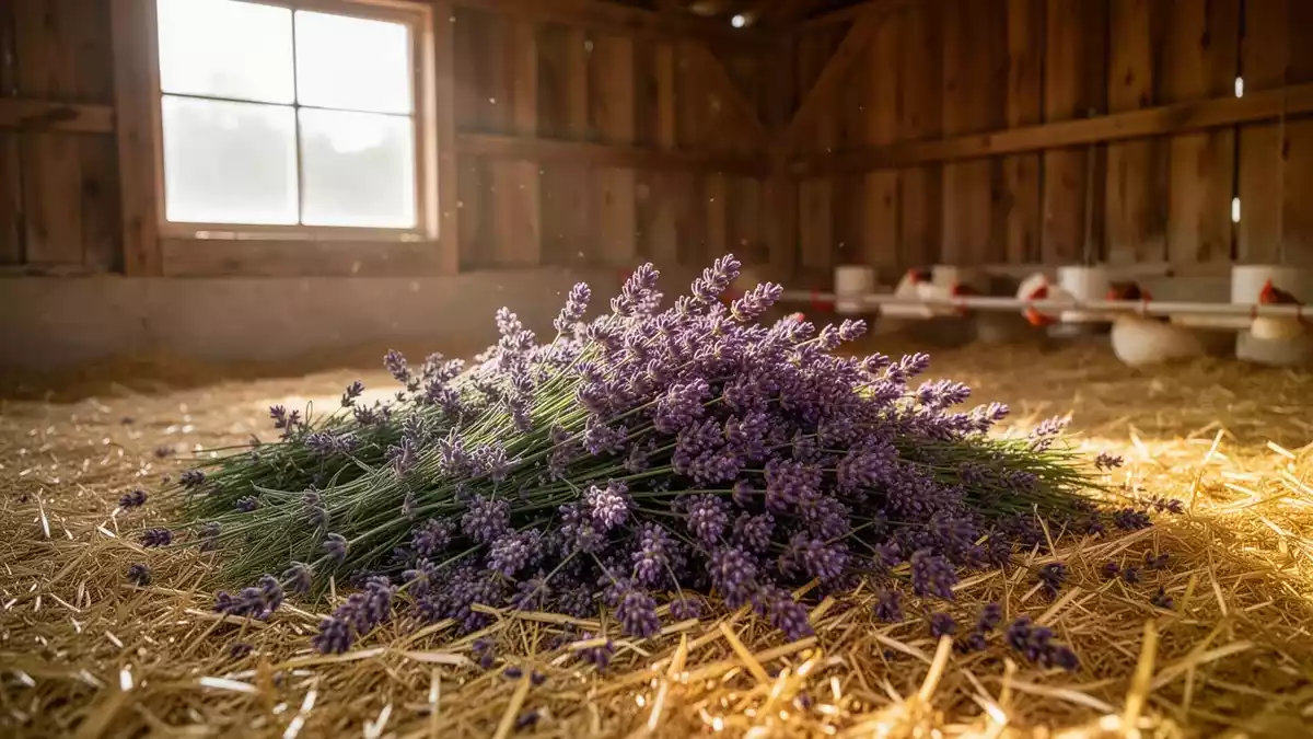 Lavendel als Einstreu: Pilotversuch mit 12.000 Legehennen
