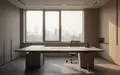 Ein minimalistischer und leerer Arbeitsplatz in einem modernen Bürogebäude mit natürlichem Lichteinfall. - Foto: über boerse-global.de