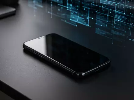 Ein unbenutztes Smartphone auf einem Schreibtisch als Symbol für digitale Sicherheitsrisiken und betrügerische Apps. - Foto: über boerse-global.de