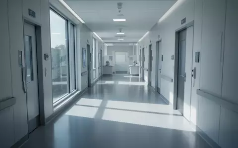 Ein heller, minimalistischer Flur einer neurologischen Klinik mit sanftem Lichteinfall und klaren architektonischen Linien. - Foto: über boerse-global.de