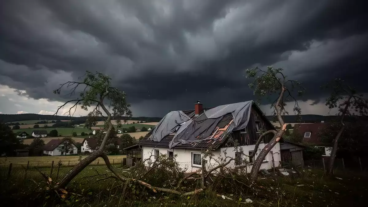 DWD ruft Warnstufe Lila aus: Unwetter treffen Süddeutschland