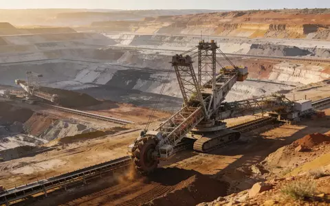 Industrielle Uran-Minenlandschaft in einer natürlichen Umgebung bei Tageslicht. - Foto: über boerse-global.de