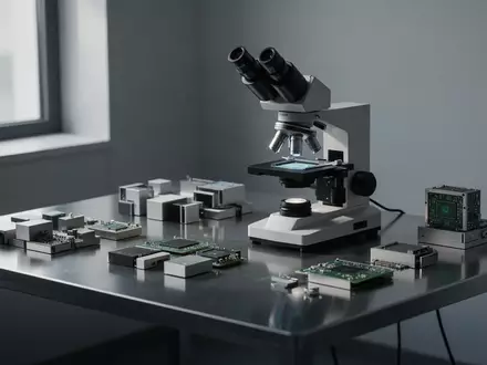 Ein minimalistischer Labortisch mit Präzisionswerkzeugen zur Hardware-Analyse in einer professionellen Arbeitsumgebung. - Foto: über boerse-global.de