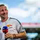 Vor Anpfiff gute Laune: Union Berlins Trainer Mauro Lustrinelli. - Bild: Julius Frick/dpa