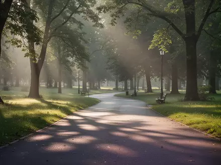 Ein ruhiger, sonnendurchfluteter Parkweg als Symbol für Bewegung und gesundes Wohlbefinden im Alltag. - Foto: über boerse-global.de