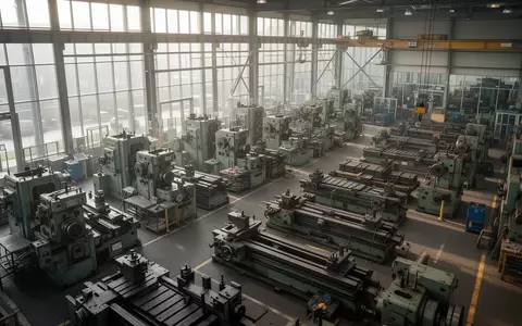Moderne Produktionshalle in einer deutschen Industrieanlage mit Maschinen und einfallendem Tageslicht. - Foto: über boerse-global.de