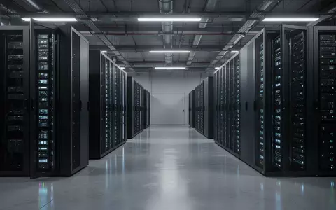 Moderne Serverräume in einem industriellen Forschungszentrum mit diskreter Beleuchtung. - Foto: über boerse-global.de
