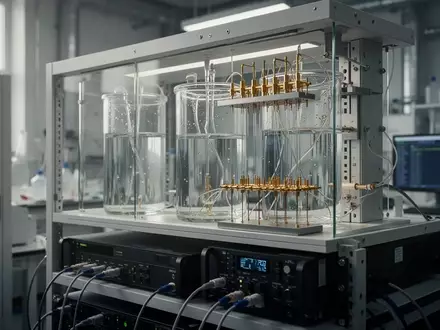 Ein modernes Serverrack im Labor, das biologische Komponenten mit elektronischer Hardware für Biocomputing kombiniert. - Foto: über boerse-global.de
