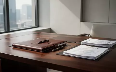 Ein minimalistischer Büroschreibtisch mit einer Rechtsakte, einem Füllfederhalter und Dokumenten in einem professionellen Umfeld. - Foto: über boerse-global.de