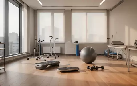 Ein minimalistisch eingerichteter, heller Therapieraum mit Rehabilitationsgeräten in einer modernen Klinik. - Foto: über boerse-global.de