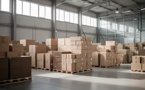 Gestapelte umweltfreundliche Kartonverpackungen in einem modernen Logistiklager. - Foto: über boerse-global.de