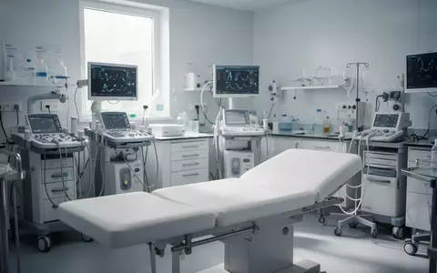 Ein moderner, steriler kardiologischer Untersuchungsraum mit medizinischen Geräten in einer Klinik. - Foto: über boerse-global.de